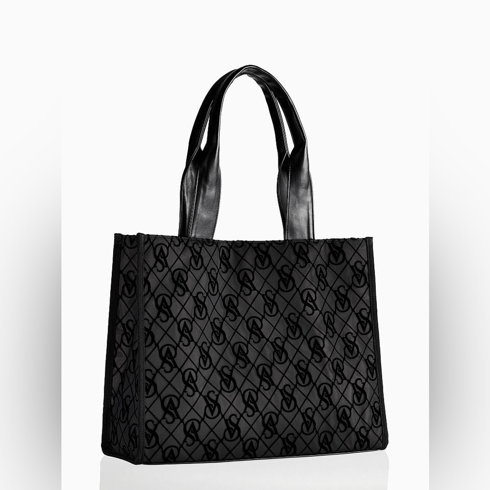 logo mesh tote